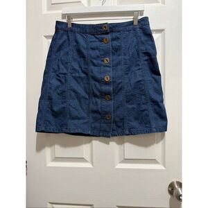 Pilcro and the letterpress denim skirt size 8